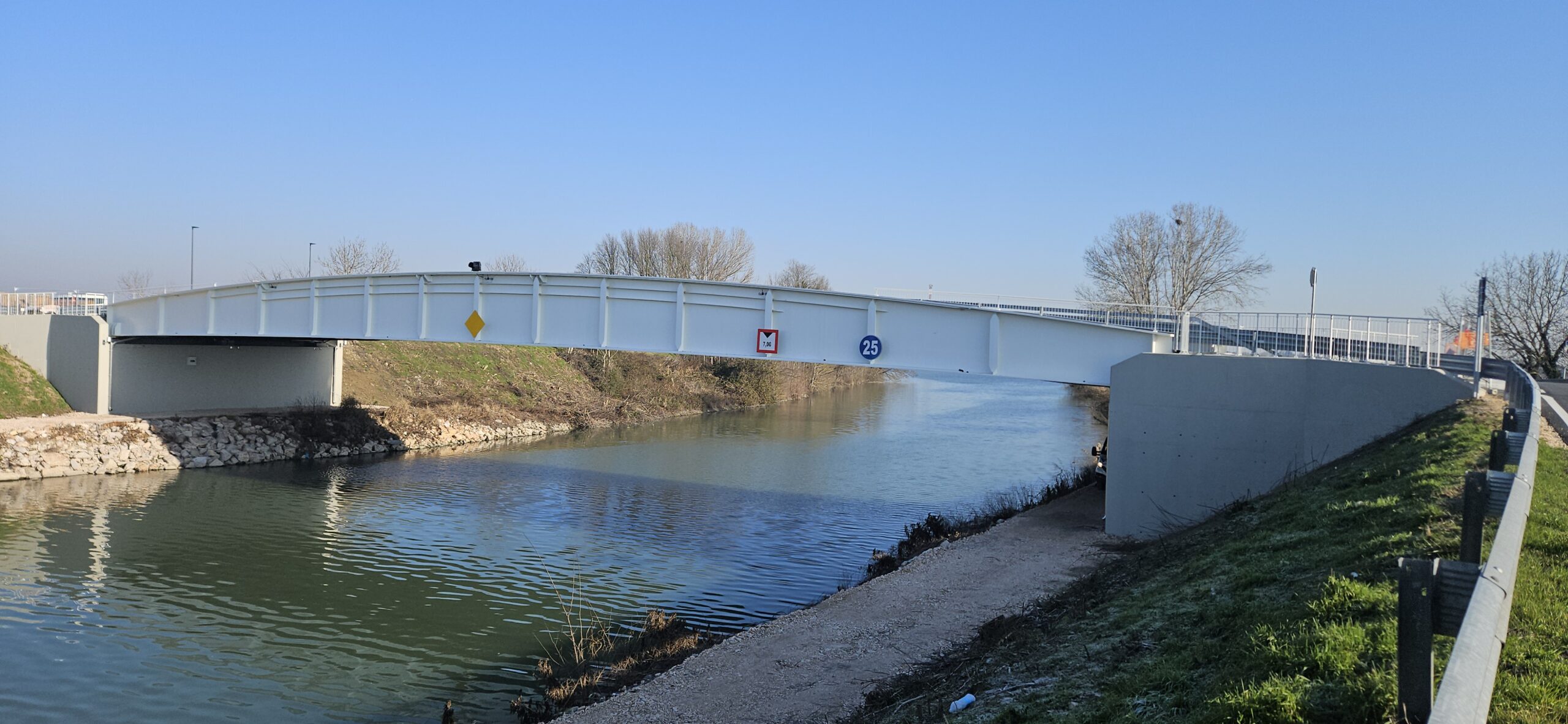 Rialzo del ponte Calà del Moro sul Canalbianco, Bagnolo di Po