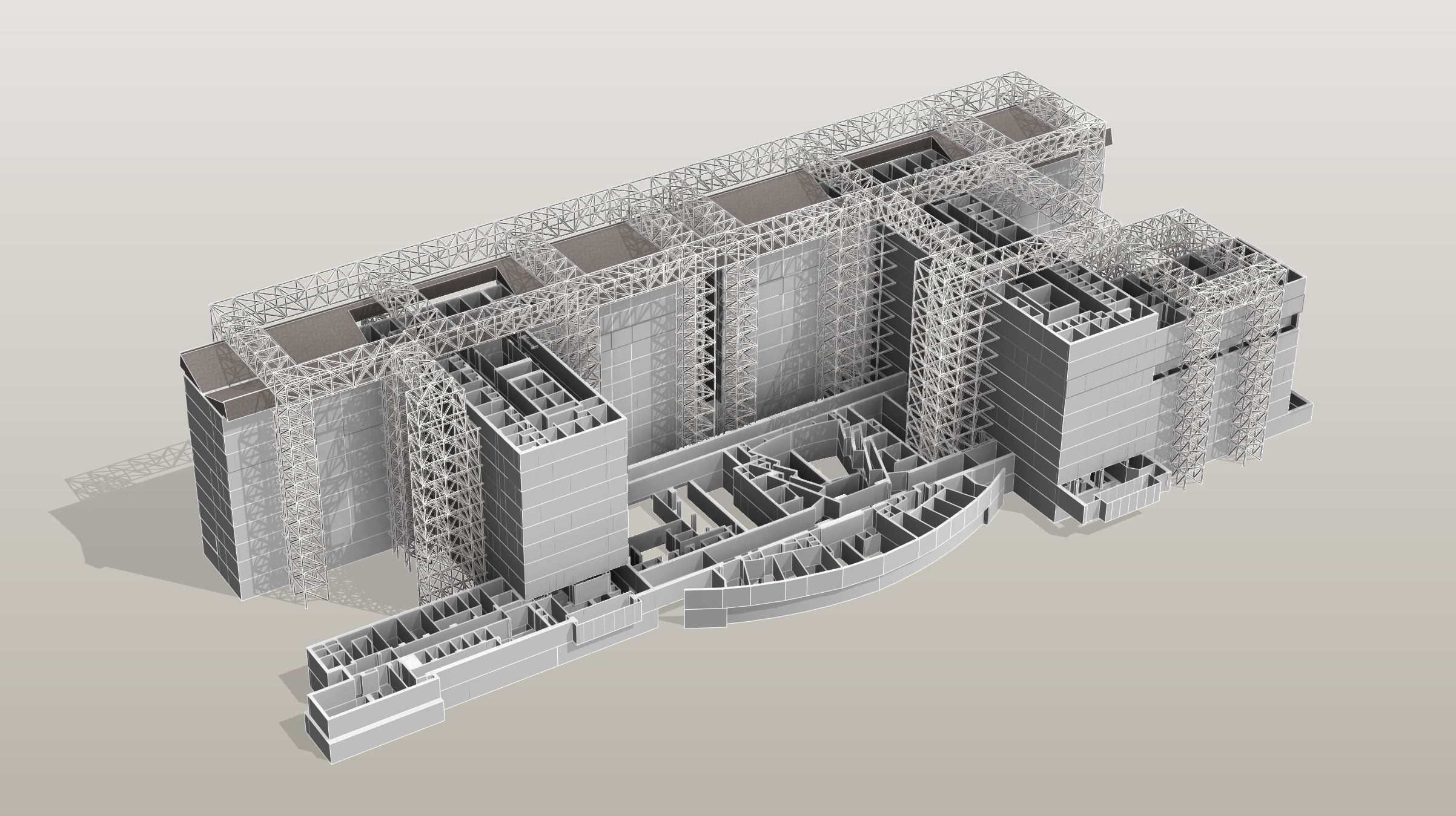 Ospedale Borgo Roma – modello numerico delle strutture
